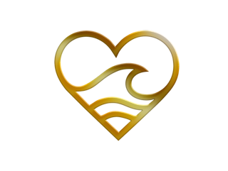 TodayWaves gold heart-wave symbol