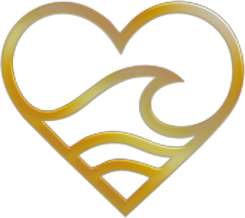 TodayWaves gold heart-wave symbol